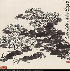 螃蟹国画画法